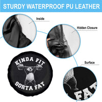Funny Gym Spare Tire Cover Kinda Fit Sorta Fat Panda Weightlifting Workout