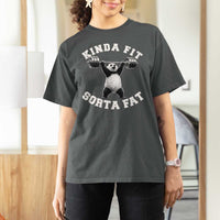Funny Gym T Shirt For Women Kinda Fit Sorta Fat Panda Weightlifting Workout
