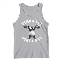 Funny Gym Tank Top Kinda Fit Sorta Fat Panda Weightlifting Workout