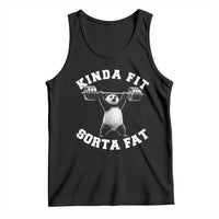 Funny Gym Tank Top Kinda Fit Sorta Fat Panda Weightlifting Workout