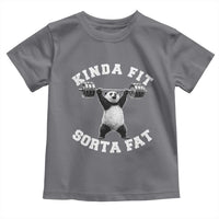 Funny Gym Toddler T Shirt Kinda Fit Sorta Fat Panda Weightlifting Workout
