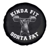 Funny Gym Spare Tire Cover Kinda Fit Sorta Fat Bear Weightlifting Workout