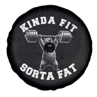 Funny Gym Spare Tire Cover Kinda Fit Sorta Fat Bear Weightlifting Workout