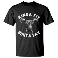 Funny Gym T Shirt Kinda Fit Sorta Fat Bear Weightlifting Workout