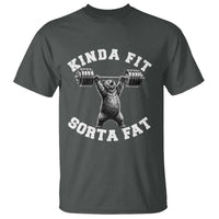 Funny Gym T Shirt Kinda Fit Sorta Fat Bear Weightlifting Workout