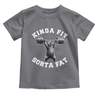 Funny Gym Toddler T Shirt Kinda Fit Sorta Fat Bear Weightlifting Workout
