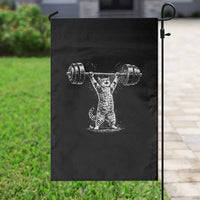 Funny Cat Gym Garden Flag Weightlifting Workout