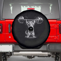 Funny Cat Gym Spare Tire Cover Weightlifting Workout