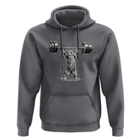 Funny Cat Gym Hoodie Weightlifting Workout