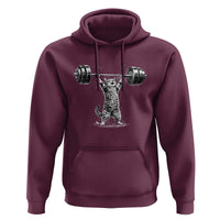 Funny Cat Gym Hoodie Weightlifting Workout