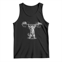 Funny Cat Gym Tank Top Weightlifting Workout