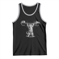 Funny Cat Gym Tank Top Weightlifting Workout