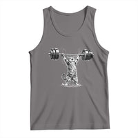 Funny Cat Gym Tank Top Weightlifting Workout