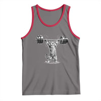 Funny Cat Gym Tank Top Weightlifting Workout