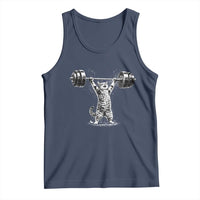 Funny Cat Gym Tank Top Weightlifting Workout