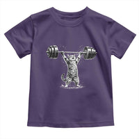 Funny Cat Gym Toddler T Shirt Weightlifting Workout