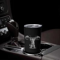Funny Cat Gym Tumbler Cup Weightlifting Workout