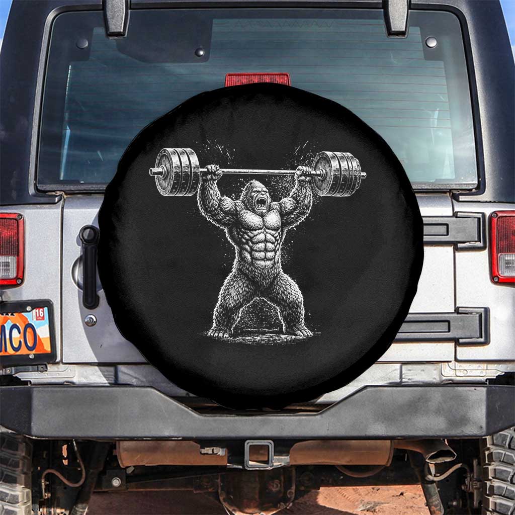 Funny Gym Bigfoot Spare Tire Cover Weightlifting Workout