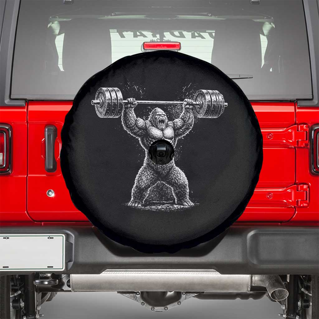 Funny Gym Bigfoot Spare Tire Cover Weightlifting Workout