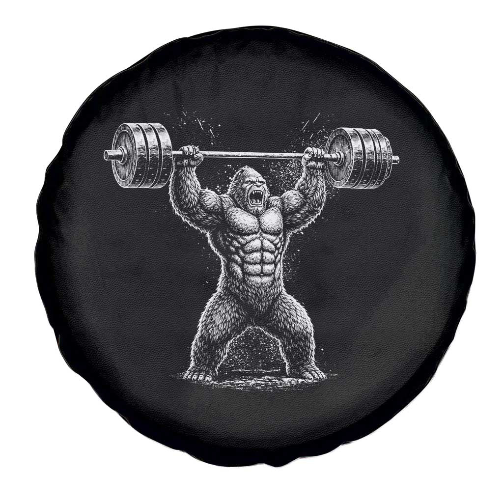 Funny Gym Bigfoot Spare Tire Cover Weightlifting Workout