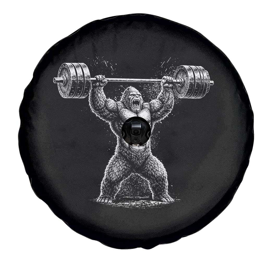 Funny Gym Bigfoot Spare Tire Cover Weightlifting Workout