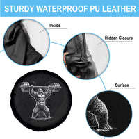 Funny Gym Bigfoot Spare Tire Cover Weightlifting Workout