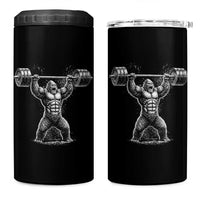 Funny Gym Bigfoot 4 in 1 Can Cooler Tumbler Weightlifting Workout