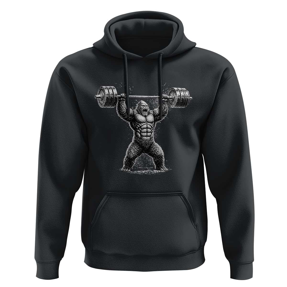Funny Gym Bigfoot Hoodie Weightlifting Workout