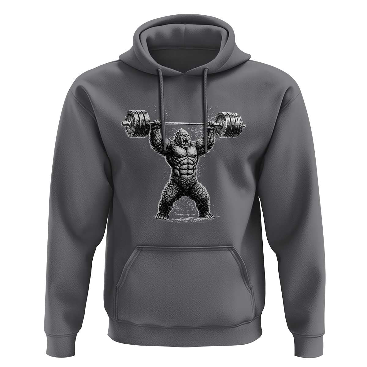 Funny Gym Bigfoot Hoodie Weightlifting Workout