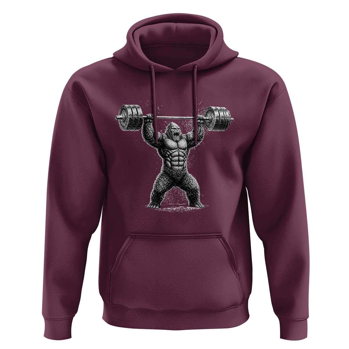 Funny Gym Bigfoot Hoodie Weightlifting Workout