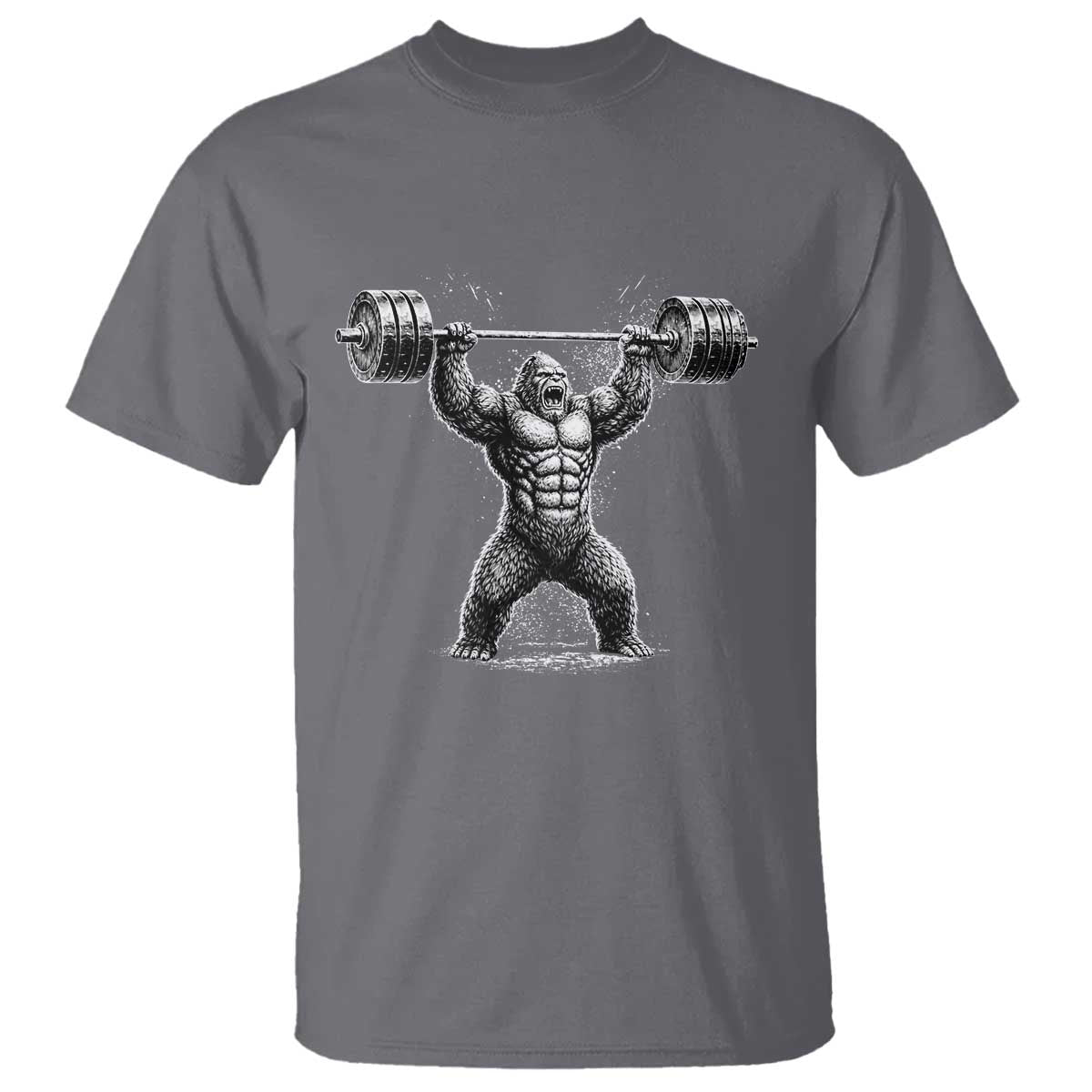 Funny Gym Bigfoot T Shirt Weightlifting Workout