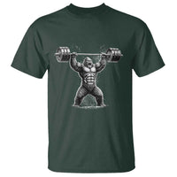 Funny Gym Bigfoot T Shirt Weightlifting Workout