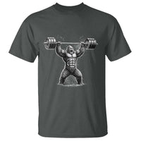 Funny Gym Bigfoot T Shirt Weightlifting Workout