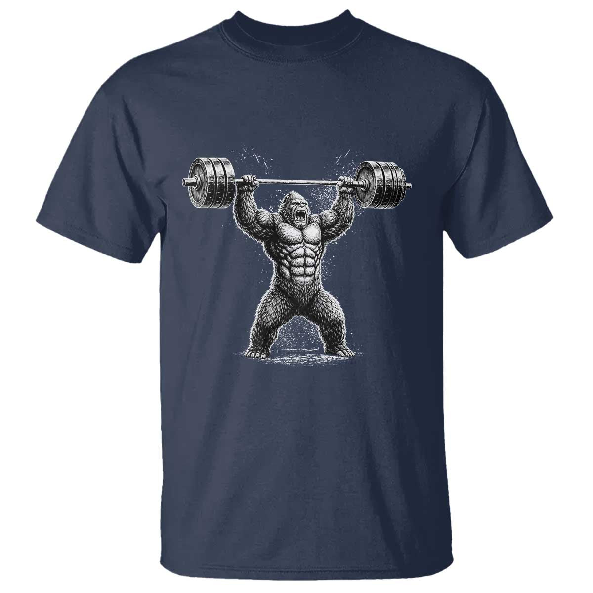 Funny Gym Bigfoot T Shirt Weightlifting Workout