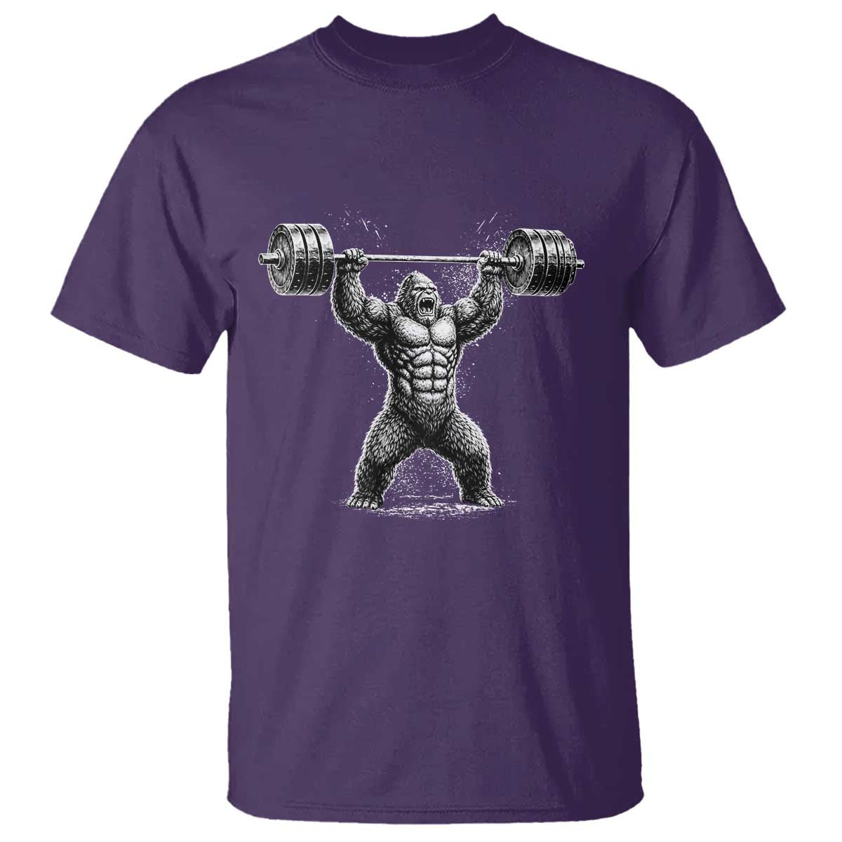 Funny Gym Bigfoot T Shirt Weightlifting Workout