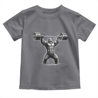 Funny Gym Bigfoot Toddler T Shirt Weightlifting Workout