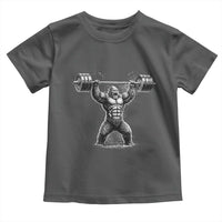 Funny Gym Bigfoot Toddler T Shirt Weightlifting Workout