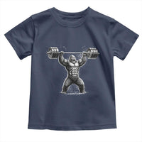 Funny Gym Bigfoot Toddler T Shirt Weightlifting Workout
