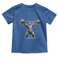 Funny Gym Bigfoot Toddler T Shirt Weightlifting Workout