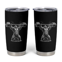 Funny Gym Bigfoot Tumbler Cup Weightlifting Workout