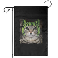 Watermelon Cat Silly Cat Meme Garden Flag
