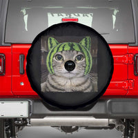 Watermelon Cat Silly Cat Meme Spare Tire Cover