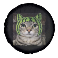 Watermelon Cat Silly Cat Meme Spare Tire Cover