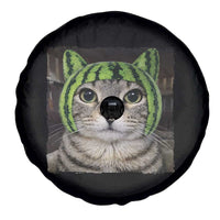 Watermelon Cat Silly Cat Meme Spare Tire Cover