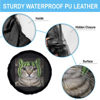 Watermelon Cat Silly Cat Meme Spare Tire Cover