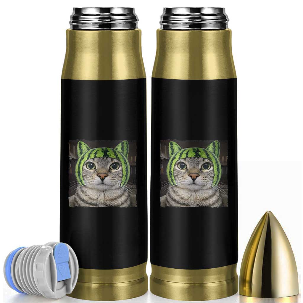Watermelon Cat Silly Cat Meme Bullet Tumbler