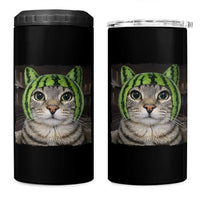 Watermelon Cat Silly Cat Meme 4 in 1 Can Cooler Tumbler