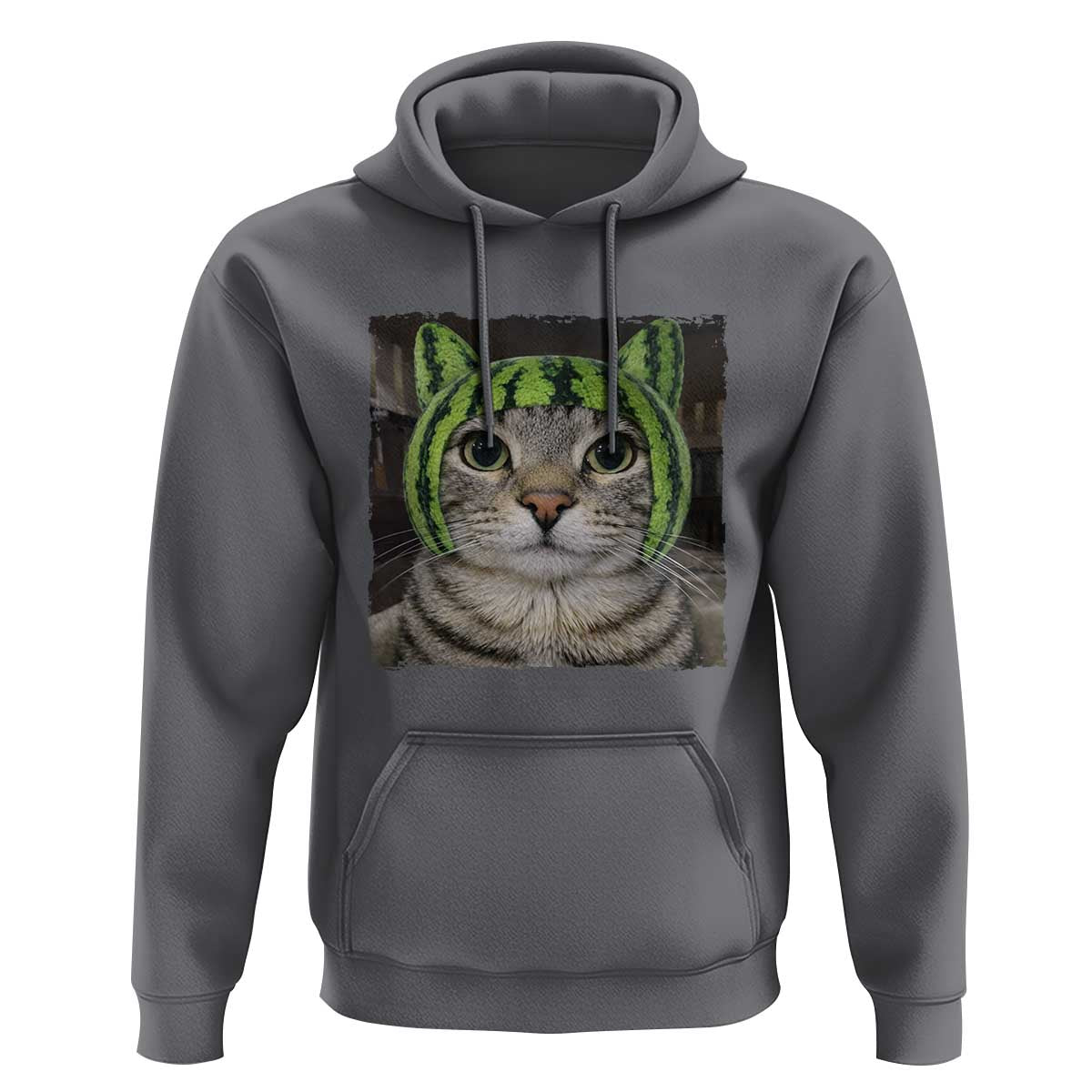 Watermelon Cat Silly Cat Meme Hoodie