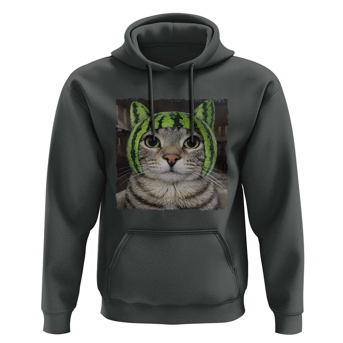 Watermelon Cat Silly Cat Meme Hoodie