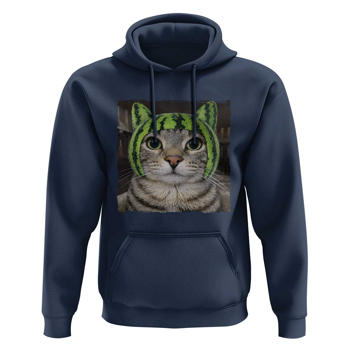 Watermelon Cat Silly Cat Meme Hoodie